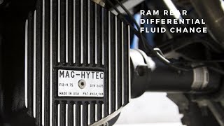 Ram 150025003500 Rear Differential Fluid Change [upl. by Tichon]