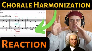 Chorale 4 Part Harmonization  Counterpoint and Composition Reaction [upl. by Zerimar14]