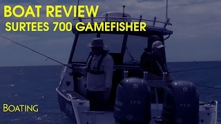 Boat review 2017 Surtees 700 Game Fisher twin Yamaha F115 [upl. by Danaher]