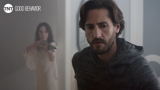 Good Behavior Javier Held At Gunpoint  Season 1 Ep 1 CLIP  TNT [upl. by Sekoorb]