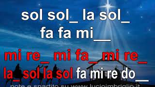 Tu scendi dalle stelle  karaoke notazionale [upl. by Pricilla]