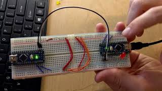 Arduino to Arduino  Serial Commands Code [upl. by Ahselet61]