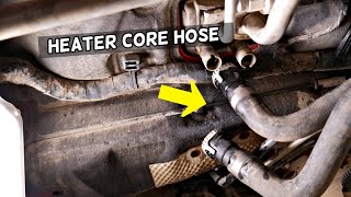 FORD FOCUS HEATER CORE HOSE DISCONNECT HOW TO REMOVE HEATER CORE HOSE [upl. by Oniratac18]