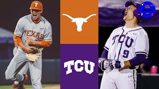 6 Texas vs 3 TCU Highlights Game 1 AMAZING GAME  2021 College Baseball Highlights [upl. by Leirraj]