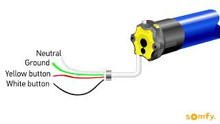 Somfy Powered Rolling Shutter Setting limits for 4 wire motors with push buttons [upl. by Saucy]