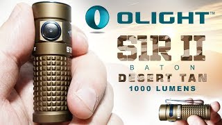 OLIGHT S1R II Baton  Desert Tan Limited Edition 1000 lumens [upl. by Knighton]