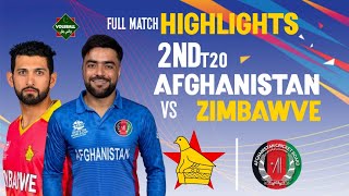 Afghanistan Vs Zimbabwe  Zimbabwe vs Afghanistan 2nd T20I Full Match Highlights 🇦🇫vs🇿🇼 [upl. by Etnecniv]