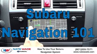 How To Use Your Subaru Navigation 20152017 OutbackLegacy 20162018 ForesterWRX [upl. by Alcina]