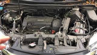 ADDING COOLANT TO Honda CRV  HOW TO [upl. by Sky]