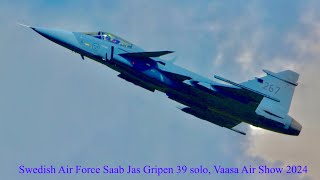 Gripen Solo Vaasa Air Show [upl. by Gaddi]