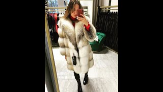 BEAUTIFUL RUSSIAN LADY IN FOX FUR COAT [upl. by Enaej]