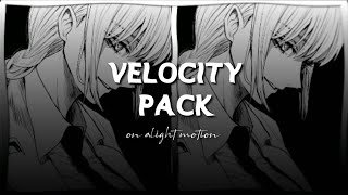 Popular Velocity Pack on Alight Motion  make a velocity edit with me  Link  XML File  Moonie [upl. by Enyalb]