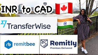 Best ways to Send money from India to Canada amp CAD to INR [upl. by Anitram440]