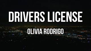 Olivia Rodrigo  drivers license Clean  Lyrics [upl. by Avivah]