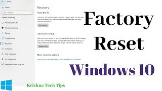 How to Factory Reset Your Windows 10 PC 100 work [upl. by Ran]