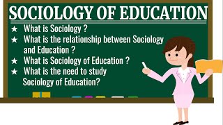 quotINTRODUCTION TO SOCIOLOGICAL FOUNDATIONS OF EDUCATIONquot  ❤SociologyOfEducation [upl. by Nora]