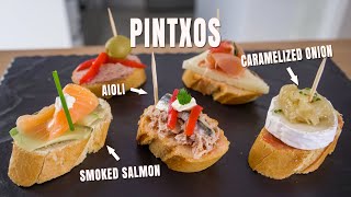 5 SPANISH Pinchos Recipes Like a Pro Chef [upl. by Hairabez]