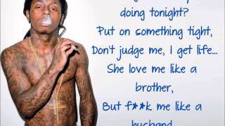 Nicki Minaj High School feat Lil Wayne Clean Lyric Video [upl. by Odnomor979]