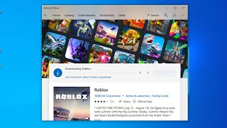 Fix Cant Download And Install Roblox From Microsoft Store  Windows 10 [upl. by Menzies397]