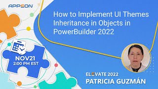 How to Implement UI Themes Inheritance in Objects in PowerBuilder 2022 [upl. by Albertine]