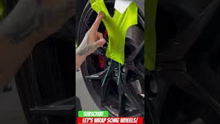 Knifeless Tape The Future of Wheel Wrapping wrap asmr diy [upl. by Stelle]