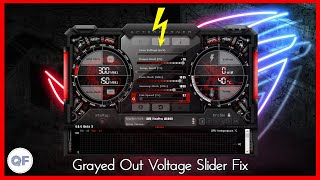 How To Fix MSI Afterburners Grayed Out Voltage Slider [upl. by Kirimia406]