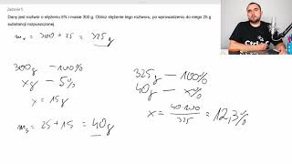 Dr M wyjaśnia  Roztwory  zadania część 1 chemia [upl. by Iramo]