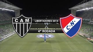 Gols  AtléticoMG 1 x 1 Nacional PAR  Libertadores 2014  19032014 [upl. by Artenahs212]