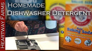 Homemade Dishwasher Detergent Soap  Saving Money  Mostly Natural  Inflation  Family Budget [upl. by Onaicnop]