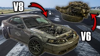 How to FULLY LS Swap a Mustang Works for any car Start to finish [upl. by Mokas]