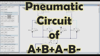 FluidSIM Mechatronics  How to make Pneumatic Circuit of ABAB [upl. by Graniah]