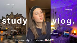 STUDY VLOG  productive day in my life [upl. by Wilhide883]