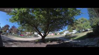 Hikvision 8MP Panoramic 180° Camera  Daylight and Shadow Capture [upl. by Eniamirt]