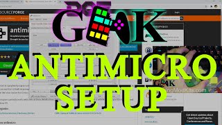 GMK Keyboard Joystick AntiMicro Setup  Load Configuration files amgp [upl. by Adnawot]