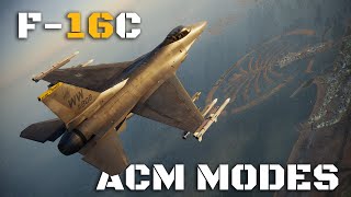 DCS F16 Viper ACM Modes Tutorial [upl. by Byrdie987]