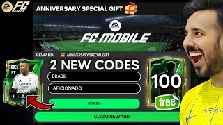 2x REDEEM CODES  FREE 100 RATED CARD amp UPCOMING FC MOBILE 25 EVENTS 🔥 [upl. by Zoarah318]