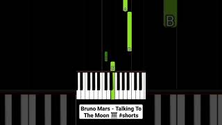 Bruno Mars  Talking To The Moon Piano Tutorial shorts [upl. by Korey761]