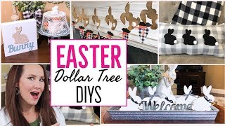 5 EASY BREEZY DOLLAR TREE DIY EASTER CRAFTS [upl. by Burwell342]