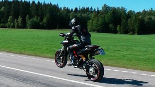 Ducati Hypermotard 821 Termignoni Exhaust  Soundcheck HD [upl. by Coniah]