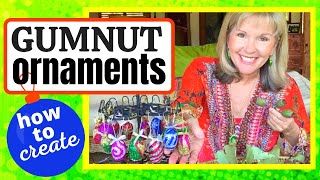 Christmas GUMNUT ornaments  how to create [upl. by Ialocin853]