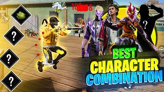 Top 3 Secret Best Character Combination 🤯 For Free Fire BR Ranked amp CS Ranked FF Best Combination [upl. by Selima]