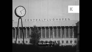 1950s Germany Berlin Tempelhof Airport Exteriors [upl. by Allehc72]