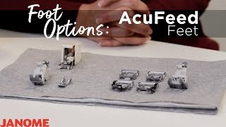 Janome AcuFeed Foot Options [upl. by Beisel]