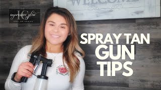 SPRAY TAN GUN TIPS  SPRAY TAN TRAINING [upl. by Junie]