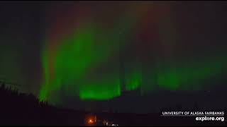 Spectacular Northern Lights Aurora Borealis Display Fairbanks Alaska 1062024 exploreorg [upl. by Marquardt]