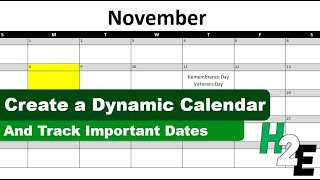 Make a Dynamic Calendar and Track Important Dates [upl. by Santa511]