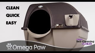 Omega Paw Rolln Clean SelfCleaning Litter Box  ELITE [upl. by Neuburger]