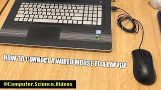 How to CONNECT a Wired Mouse to a Windows 10 Laptop  New [upl. by Erbma734]