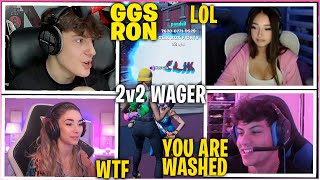 CLIX amp SOMMERSET VS RONALDO amp ANGIEY Settle BEEF In 2v2 Wagers For 1000 Fortnite Funny Moments [upl. by Decca]