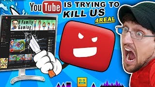 FGTEEV vs Google Troll GEOMETRY DASH amp ROBLOX Rage Gameplay [upl. by Auhsohey]